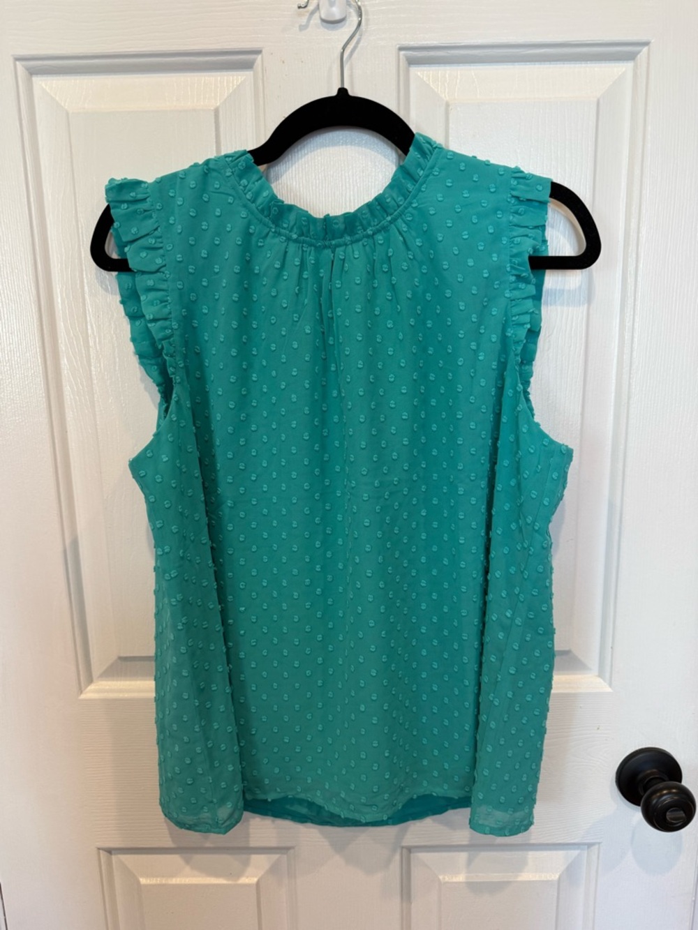 J. Crew Factory NWOT turquoise top size L